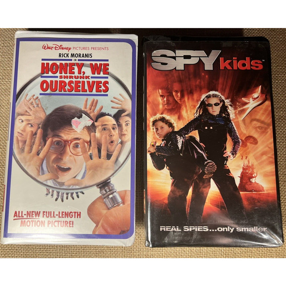 Spy Kids and Honey, We Shrunk Ourselves VHS--Lot of 2 Movies - Picture 1 of 9